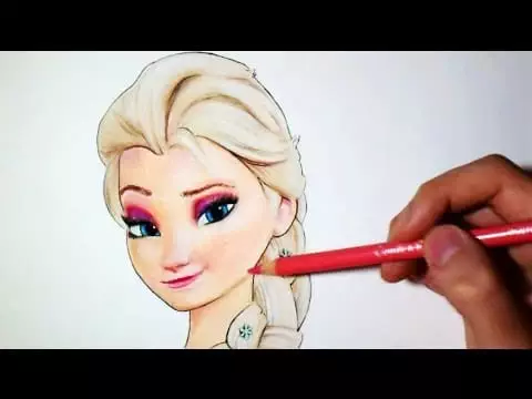 Comment Dessiner Elsa La Reine Des Neiges Tutoriel VideoTutoriels