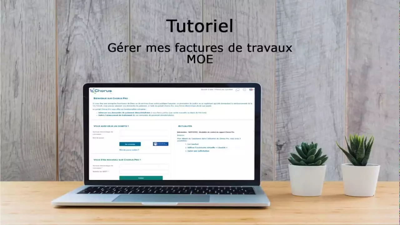 Tutoriel Chorus Pro V2 Gérer les factures de travaux pour les MOE