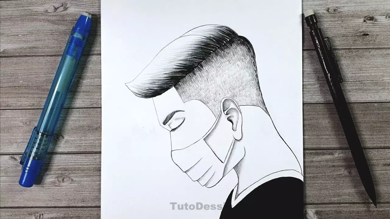 Gar On En Dessin Comment Dessiner Un Homme Masqu Tutoriel De