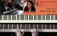 Leçon de piano--heal the world -- Michael Jackson