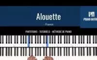 Alouette - Comptine (Partition facile - tutoriel - Méthode Piano Notion livre 1)