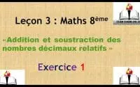 Leçon 3 (Maths 8è) : Exercice 1