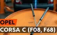 Comment remplacer verin de coffre sur OPEL CORSA C (F08, F68) [TUTORIEL AUTODOC]