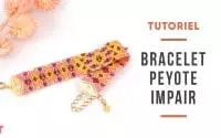 TUTORIEL | Bracelet Peyote Impair en Miyuki delicas et toupies PureCrystal fermoir étoiles