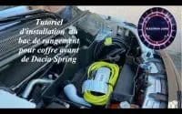 Tutoriel d'installation du bac de rangement pour le coffre avant (frunk) de la Dacia Spring