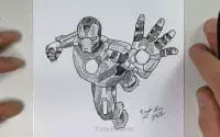 Dessin Iron Man | Comment dessiner un Super héros | Tutoriel