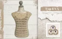 #258 Crochet:Tutoriel Top EVA❣️CROCHET FACILE❣️- Maïlane - #lidiacrochettricot #crochet #pattern