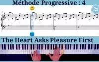 tutoriel piano facile débutant -the heart asks pleasure first-film leçon de piano - méthode piano 4