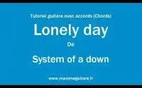 Lonely day (System of a down) - Tutoriel guitare avec accord et partition en description (Chords)