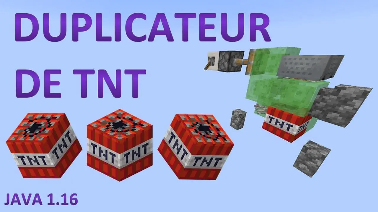 ? Tutoriel - Duplicateur de TNT pour Minecraft Java 1.16 - VideoTutoriels