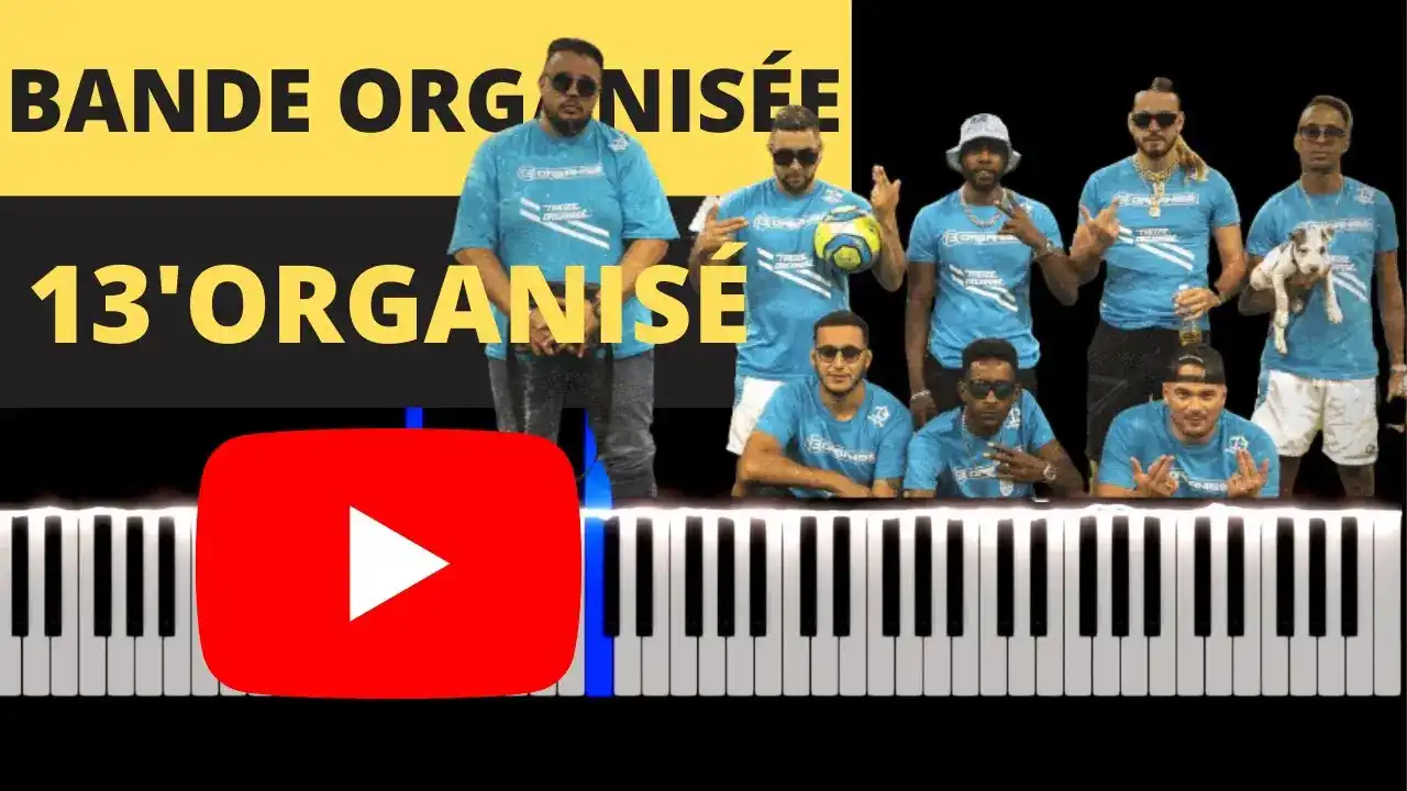 Bande organisée (Instrumental/Lyrics Piano Tutoriel Facile) VideoTutoriels