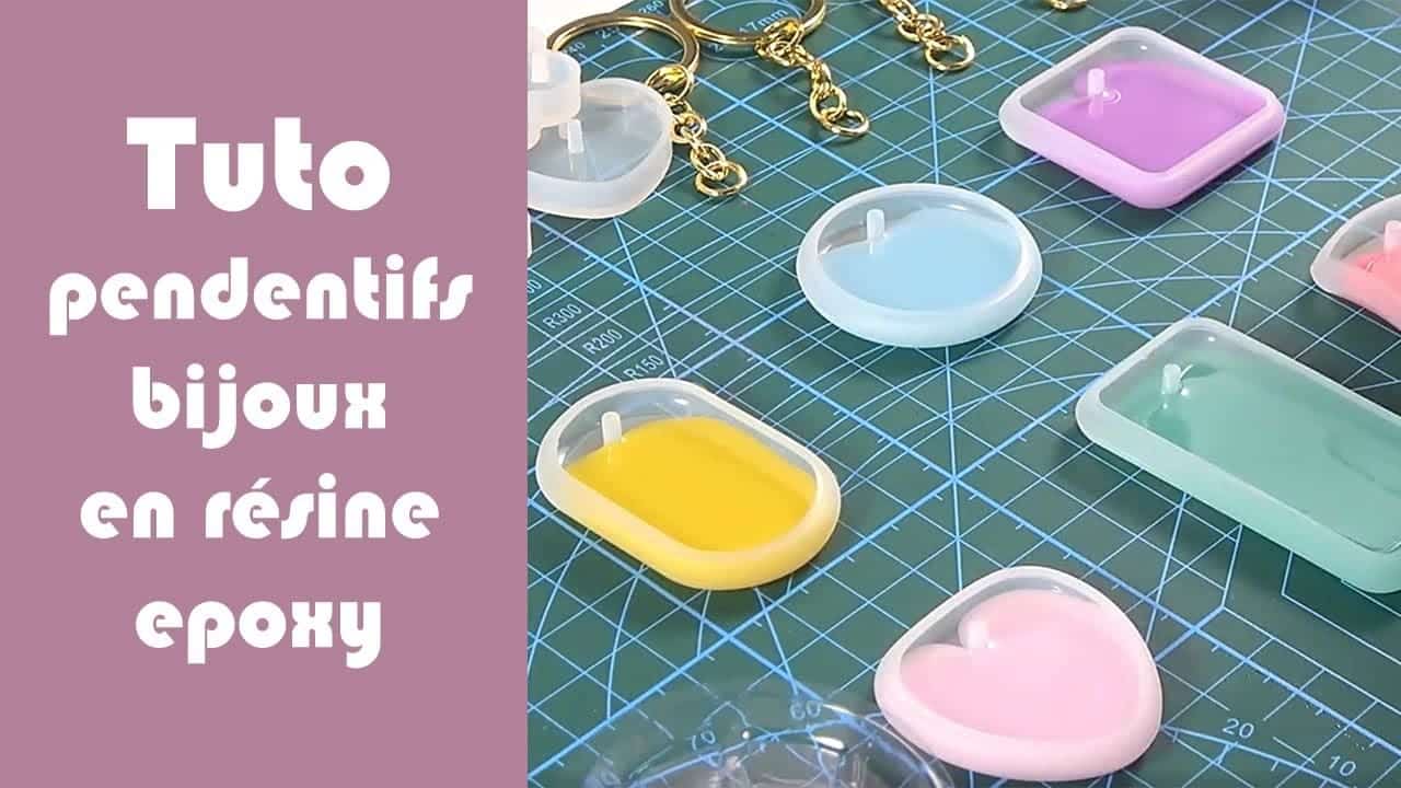 Tutoriel Pendentifs bijoux en résine epoxy avec fleurs séchées
