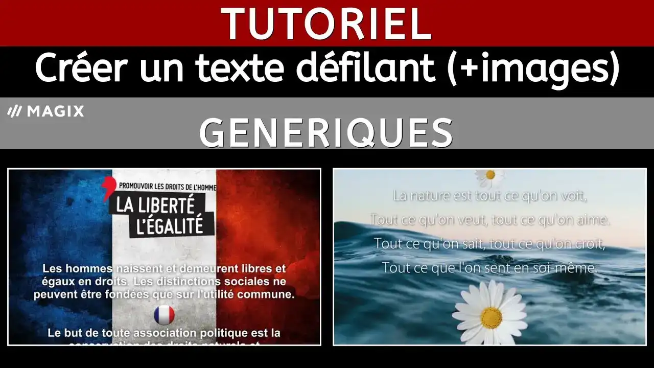 Comment Faire Un Zoom D'un Texte Avec Magix Video Deluxe Créer un texte défilant déroulant Générique de fin Tutoriel Magix Vidéo
