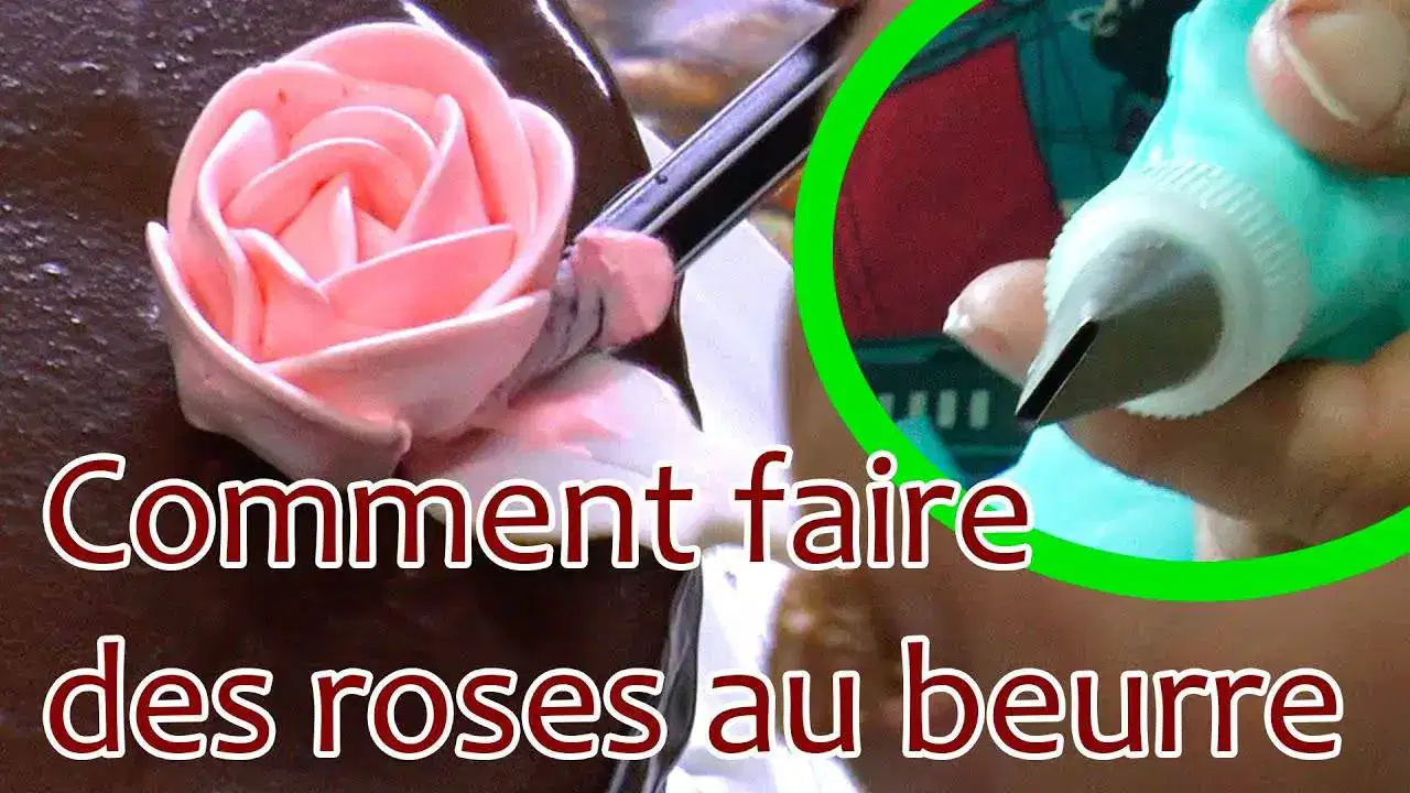 Tutoriel : comment faire des roses en crème au beurre - VideoTutoriels