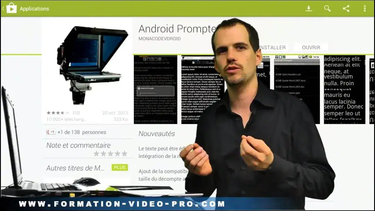 TUTORIEL ANDROID PROMPTEUR : Comment filmer de longues vidéos d'une
