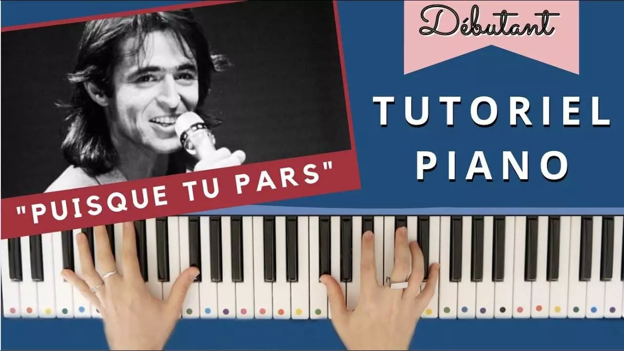 PUISQUE TU PARS - GOLDMAN - TUTORIEL PIANO ? - VideoTutoriels