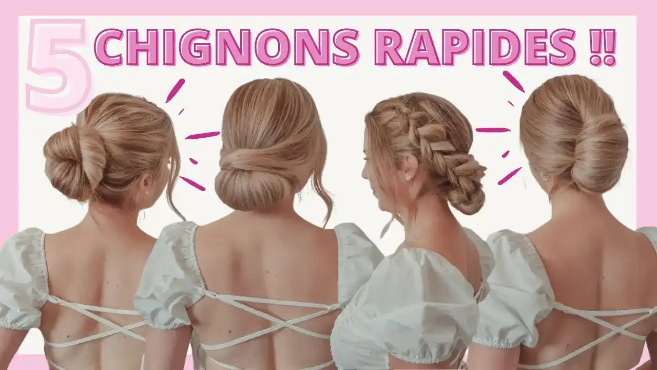 Comment Faire Un Chignon De Mariage En Video Tutoriel CHIGNON SIMPLE chignon facile et rapide à faire soi meme